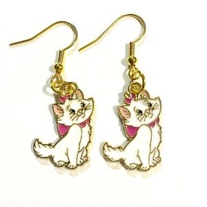 Aristocats Marie Cat Dangle Earrings
